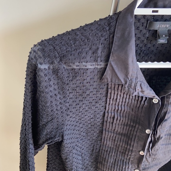 J. Crew Navy Button up Shirt - Picture 3 of 9